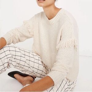 Madewell Montford Fringe Pullover Sweater